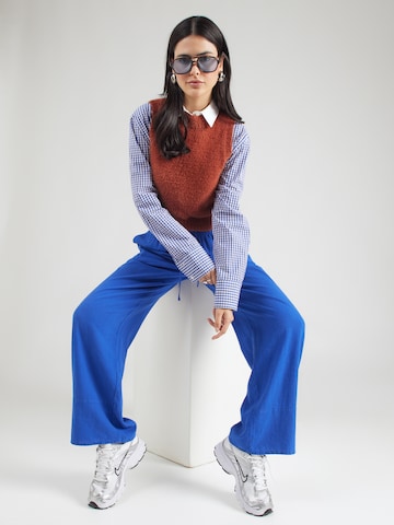 TOPSHOP Wide leg Παντελόνι 'Lakia' σε μπλε