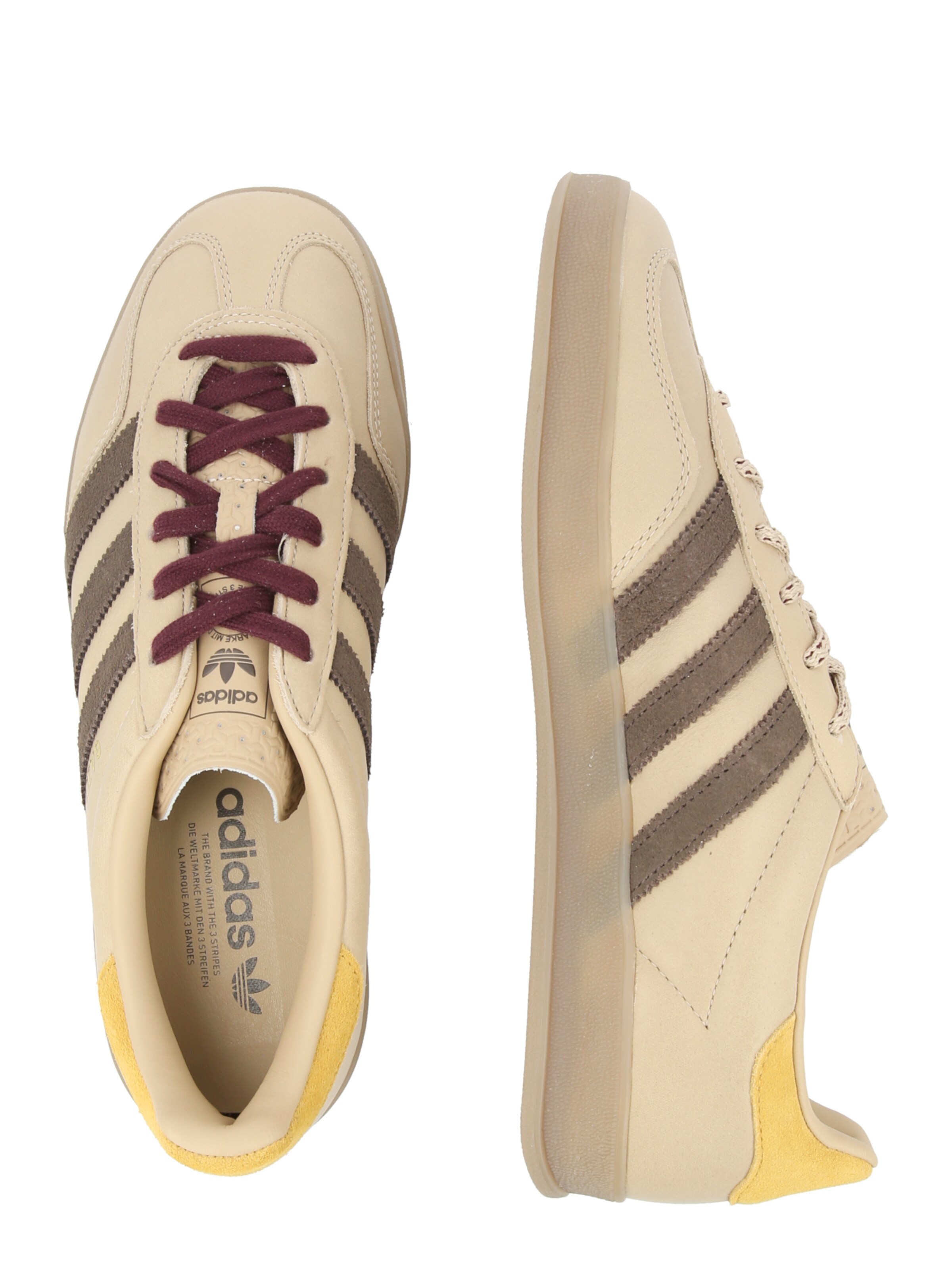 Baskets basses 'GAZELLE INDOOR' ADIDAS ORIGINALS en beige