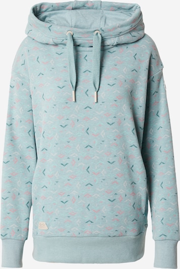 Ragwear Sweatshirt 'YODIS FUNKY' in Opal / Cyan blue / Light grey / Dusky pink, Item view