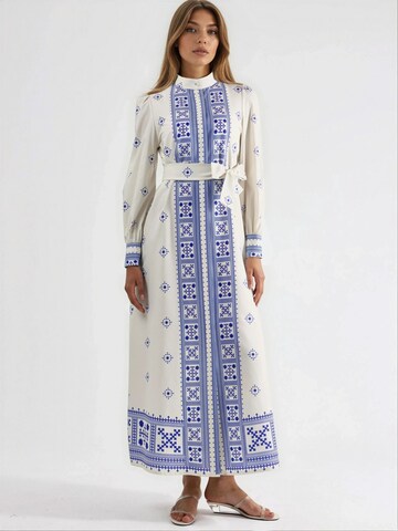 Abito camicia di MSN Collection in blu: frontale