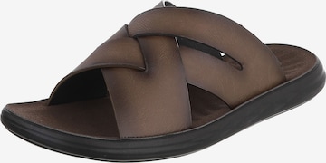 CoolWalk Mules in Brown: front