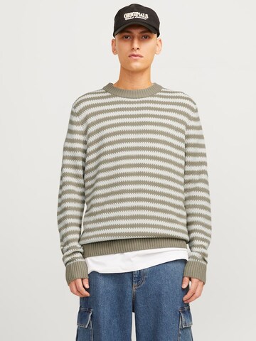 JACK & JONES Trui 'JOREaton' in Groen: voorkant