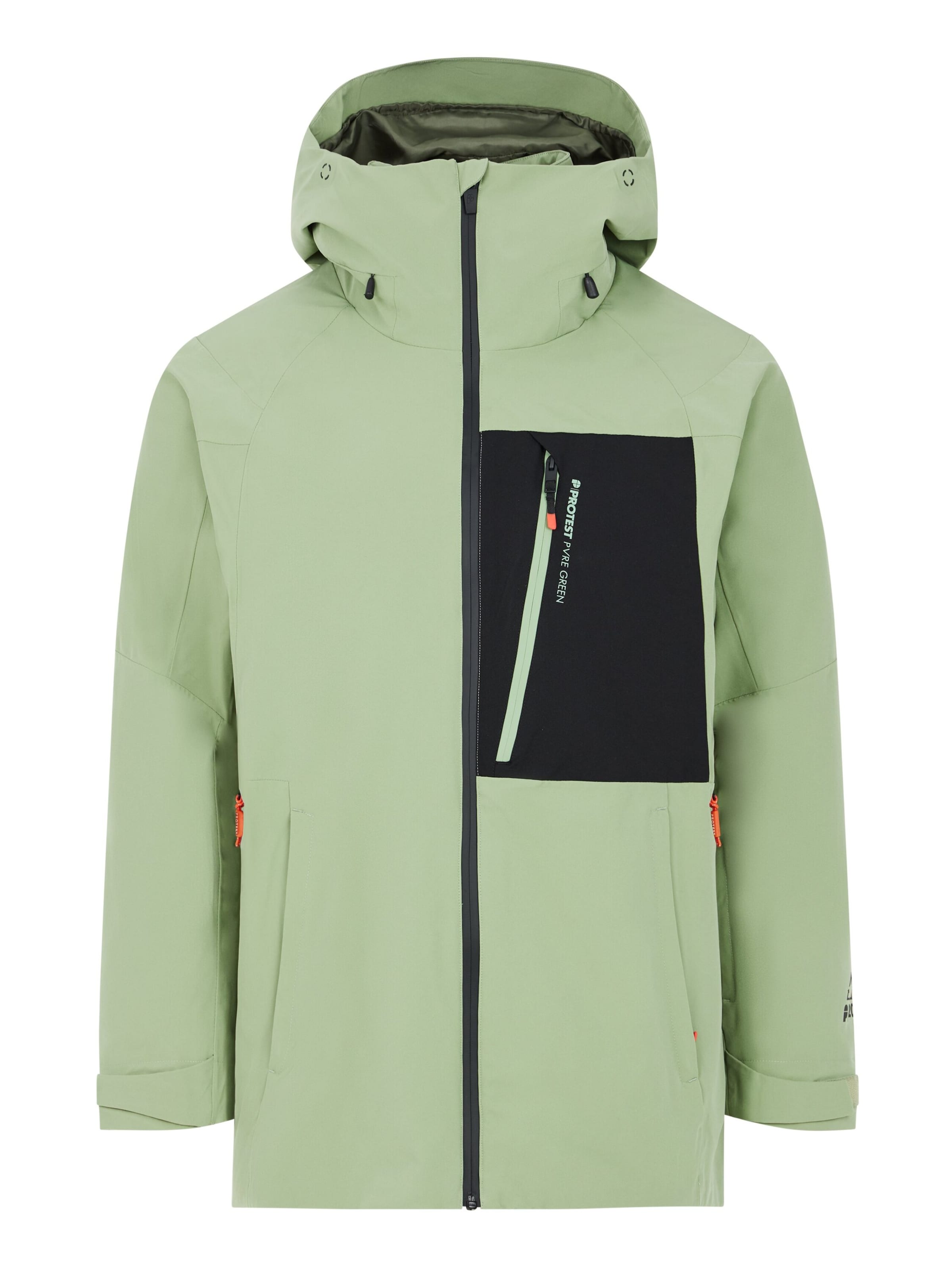 PROTEST Sportjacke 'PRTFOUND'‌‌‌‌ in Grün: Vorderseite
