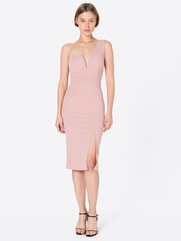 WAL G. Εφαρμοστό φόρεμα 'GIGI' σε ροζ: μπροστά