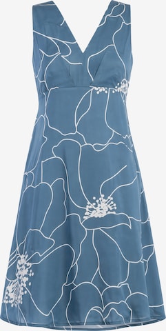 Haris Cotton Dress in Blue: front