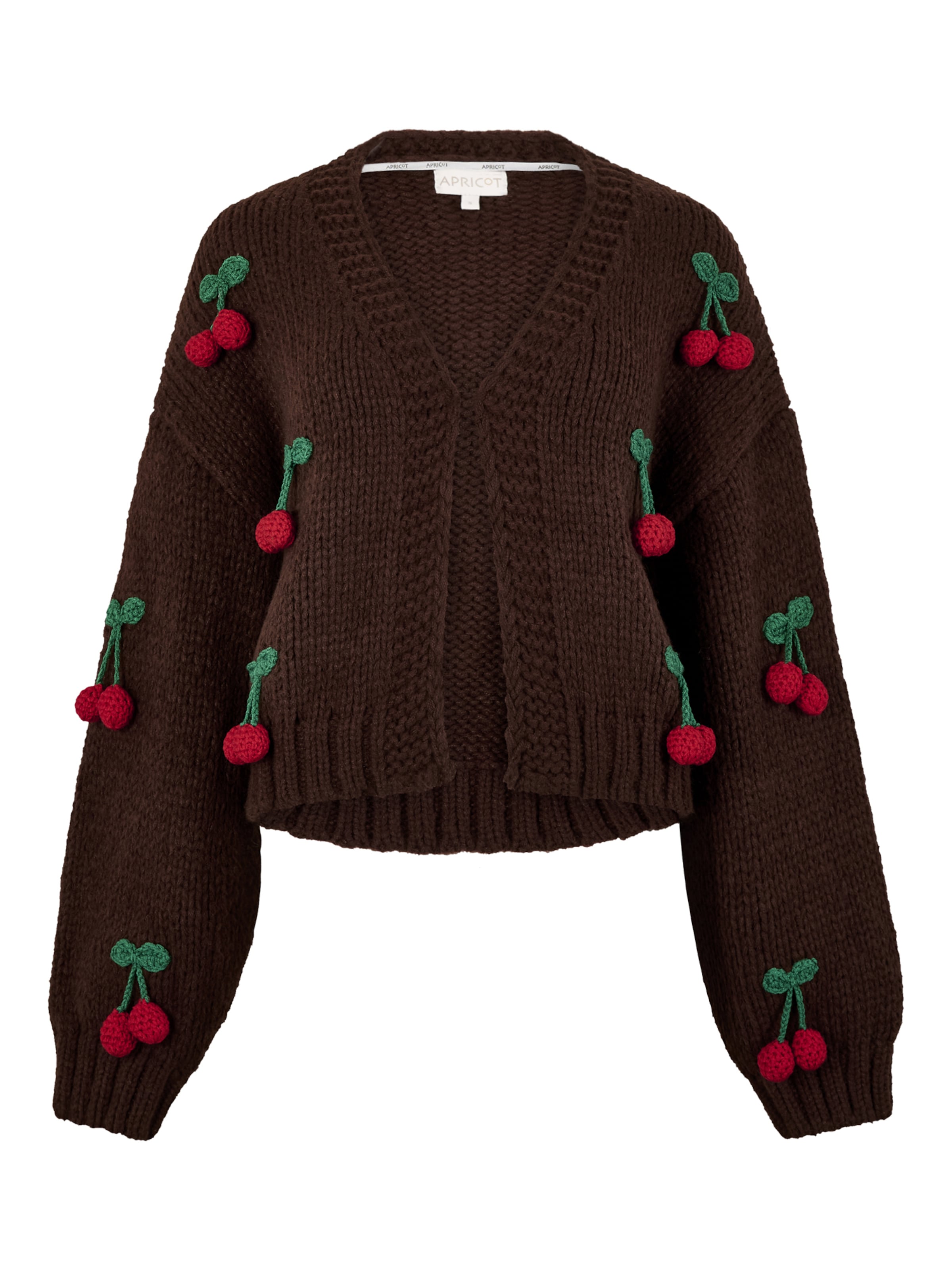 Cardigan ' ' Apricot en marron : devant