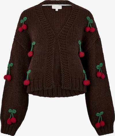 Apricot Chunky Knit Cherry Cardigan ' ' in S in braun, Produktansicht