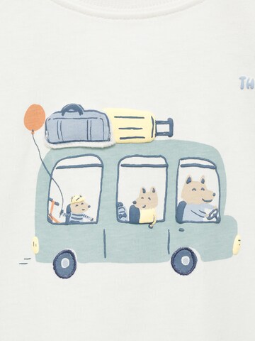 MANGO KIDS Shirt 'BUS' in White