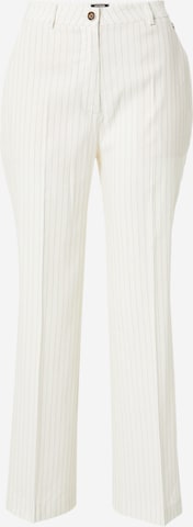 GUESS regular Παντελόνι με τσάκιση 'ZOE' σε λευκό: μπροστά