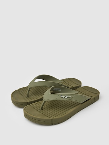 Pepe Jeans T-Bar Sandals in Green