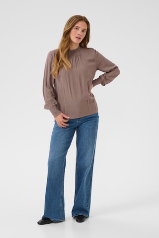 Chemisier 'Dina' Kaffe en beige