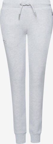 Superdry Tapered Sportbroek in Grijs: voorkant