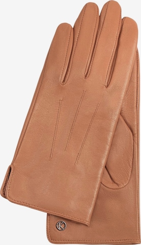KESSLER Full Finger Gloves 'CARLA' in Beige: front