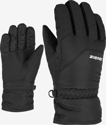 ZIENER Skihandschuhe 'LANDO glove junior' in Schwarz