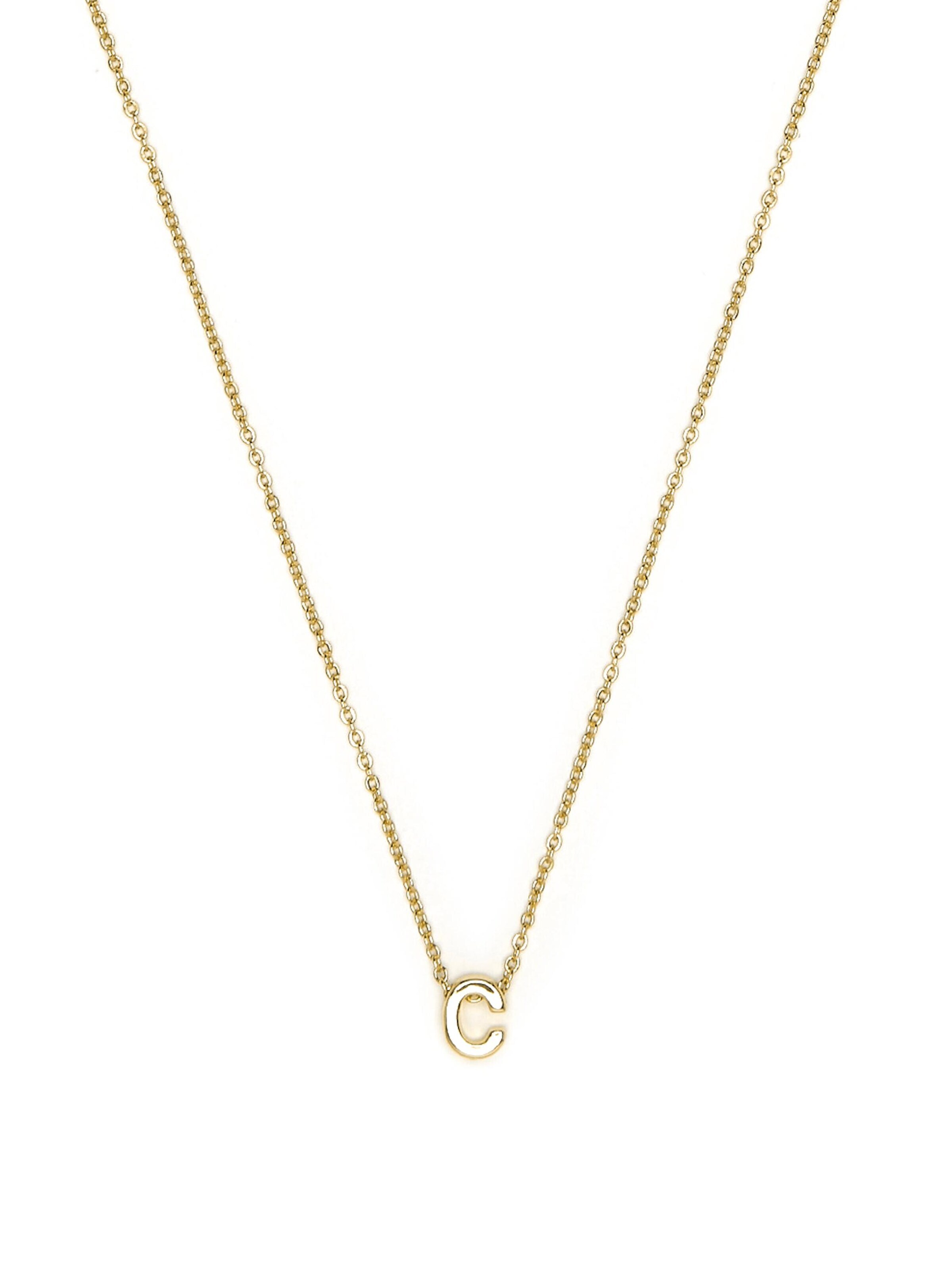 Luxenter Ketting 'Alphabet C' in Goud