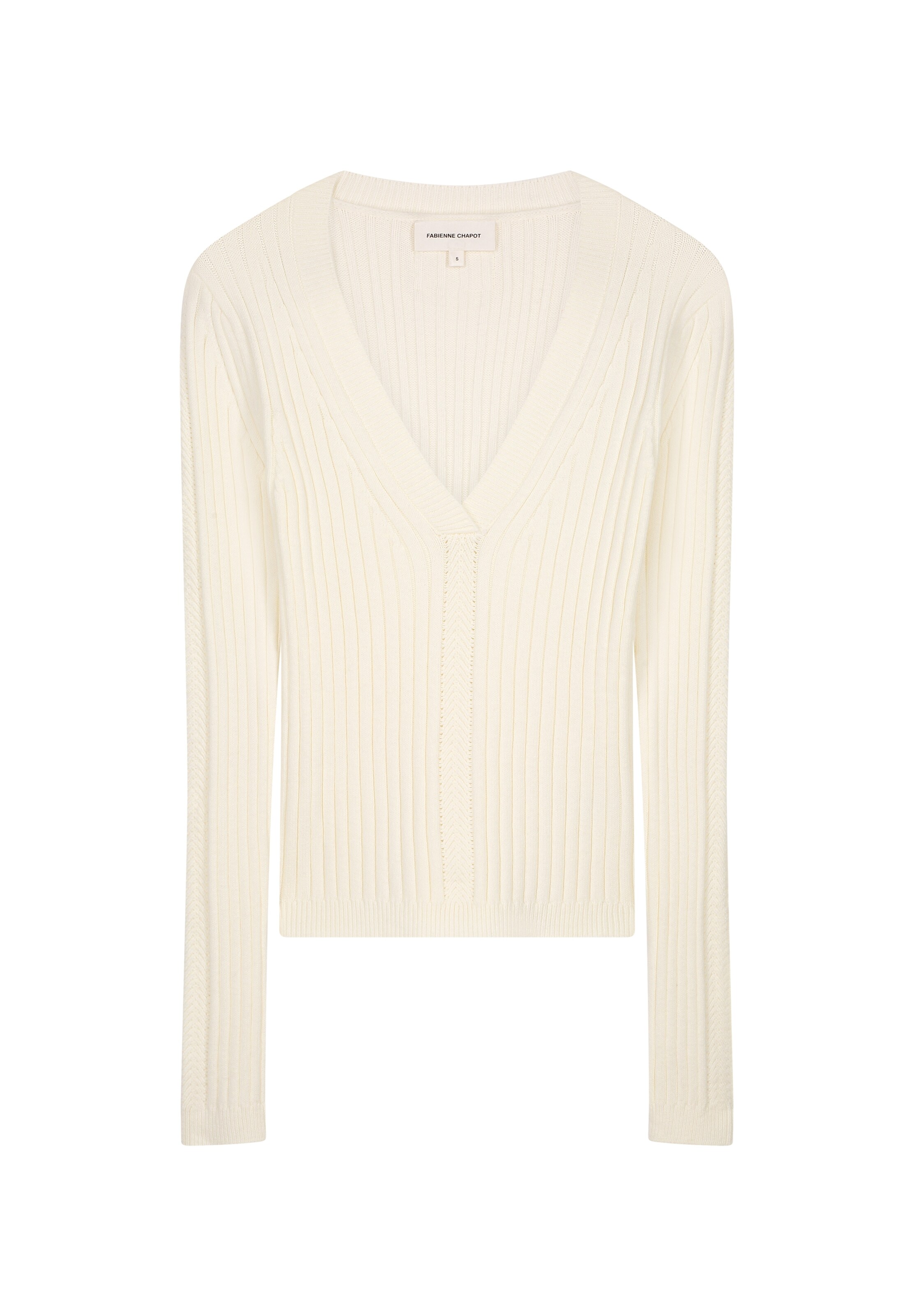 Fabienne Chapot Trui in de kleur Offwhite, Productweergave