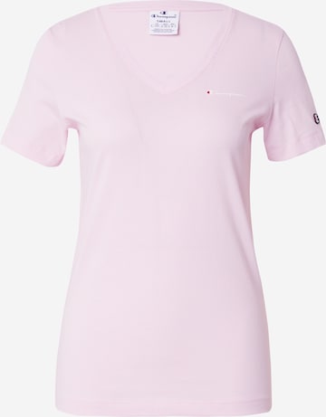 Champion Authentic Athletic Apparel T-Shirt in Pink: predná strana