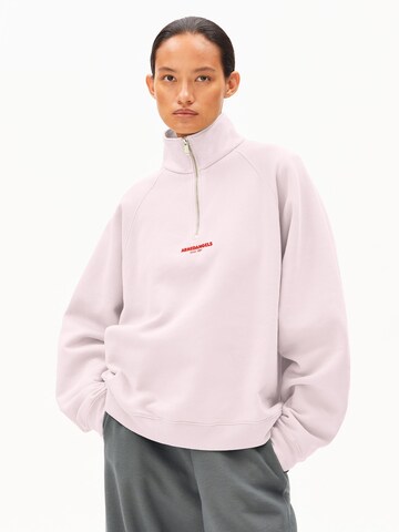 ARMEDANGELS Sweatshirt GMT DYE TROYER in Pink: Vorderseite