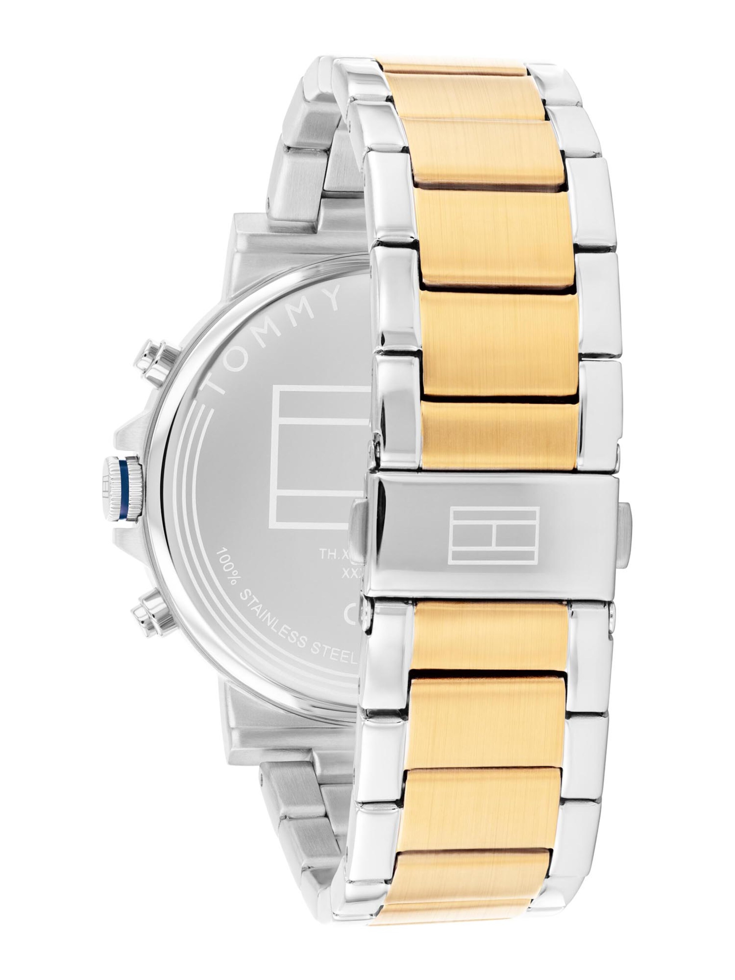 TOMMY HILFIGER Analogna ura 'Tyson' | srebrna barva