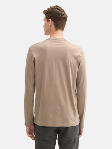 TOM TAILOR Langarmshirt in Braun