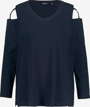 Ulla Popken Shirt in Blauw: voorkant