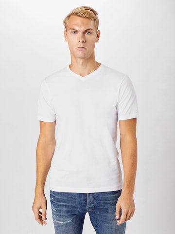 OLYMP - Ajuste regular Camiseta en blanco: frente