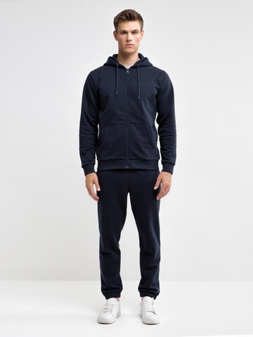 BIG STAR Zip-Up Hoodie 'Leonadar' in Blue