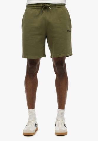 Loosefit Pantalon Superdry en vert : devant