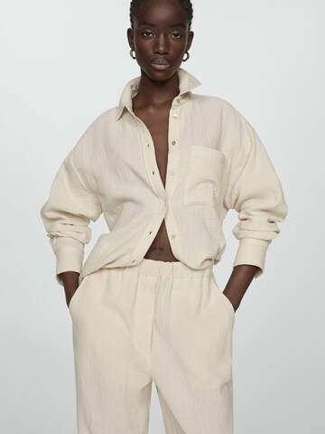 Wide Leg Pantalon 'Gauza' MANGO en beige