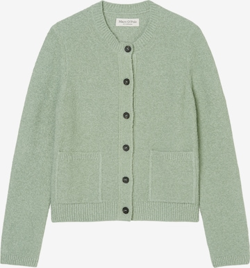 Marc O'Polo Gebreid vest in Groen: voorkant