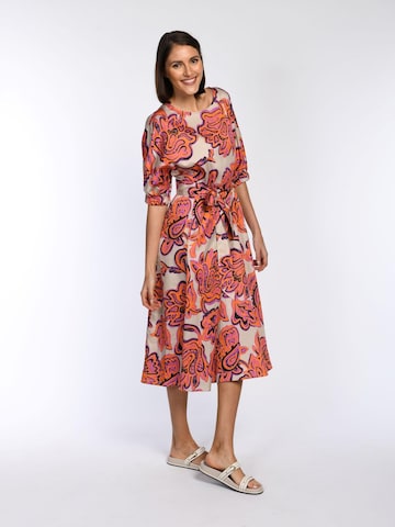 White Label by RoFa Summer Dress 'Bedrucktes Baumwollkleid in Midilänge' in Red: front