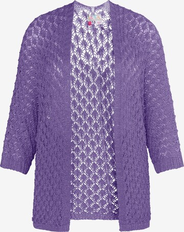 IZIA Knit cardigan in Purple: front