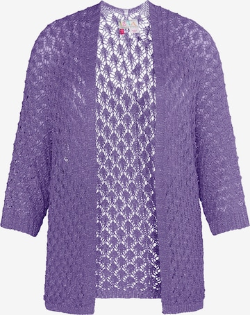 Cardigan IZIA en violet : devant