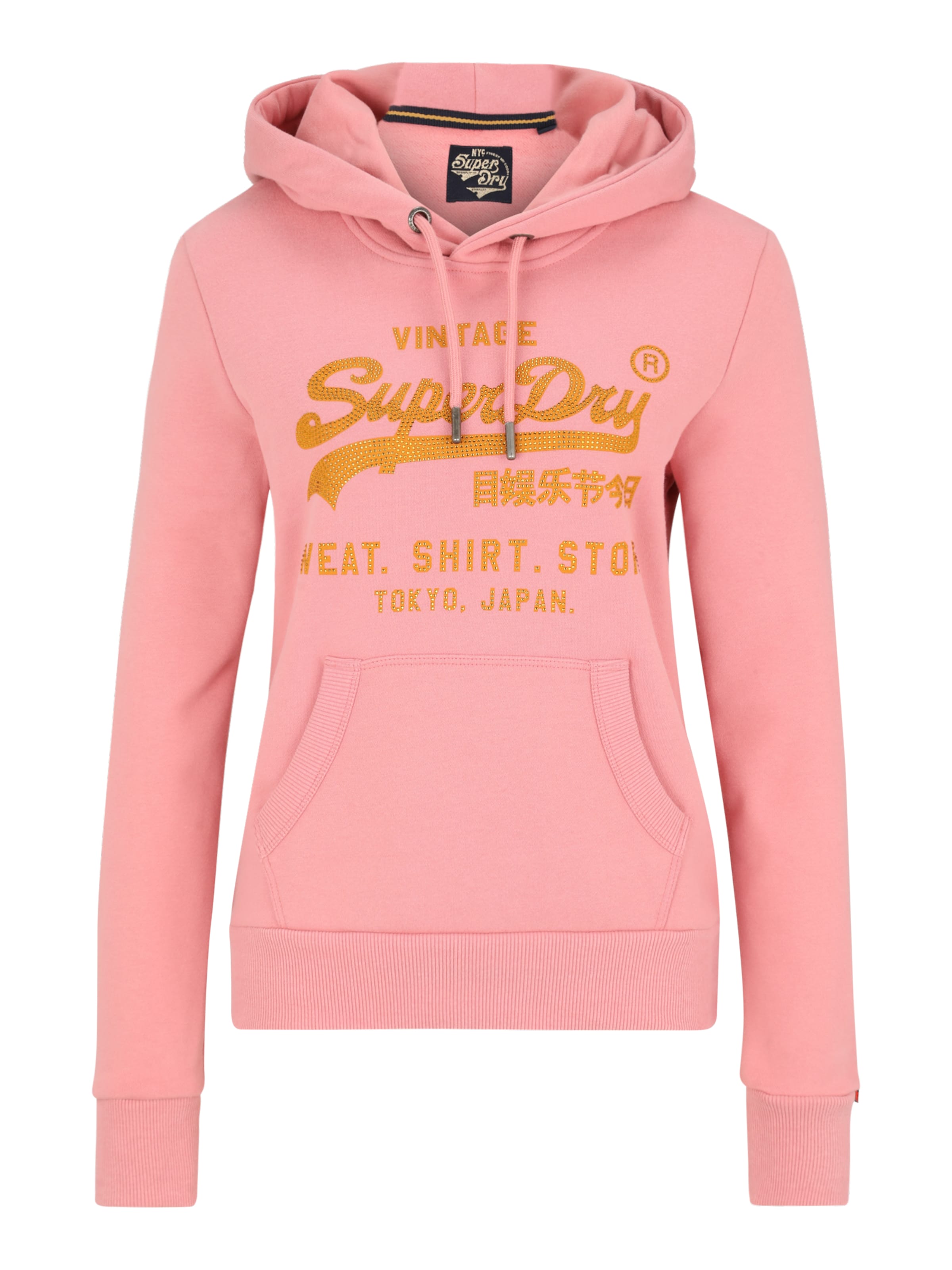 Superdry Sweat-shirt en jaune d'or / rose ancienne, Vue avec produit