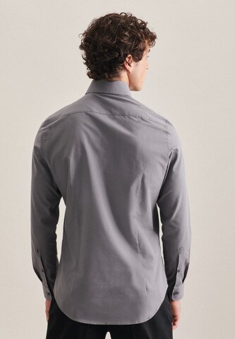 SEIDENSTICKER Slim fit Business shirt in Grey