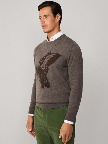 Pull-over 'INTARSIA DUCK' Hackett London en marron
