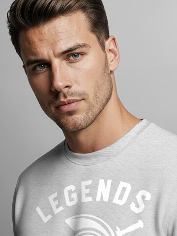 Neverless Sweatshirt 'Legends' in Grey