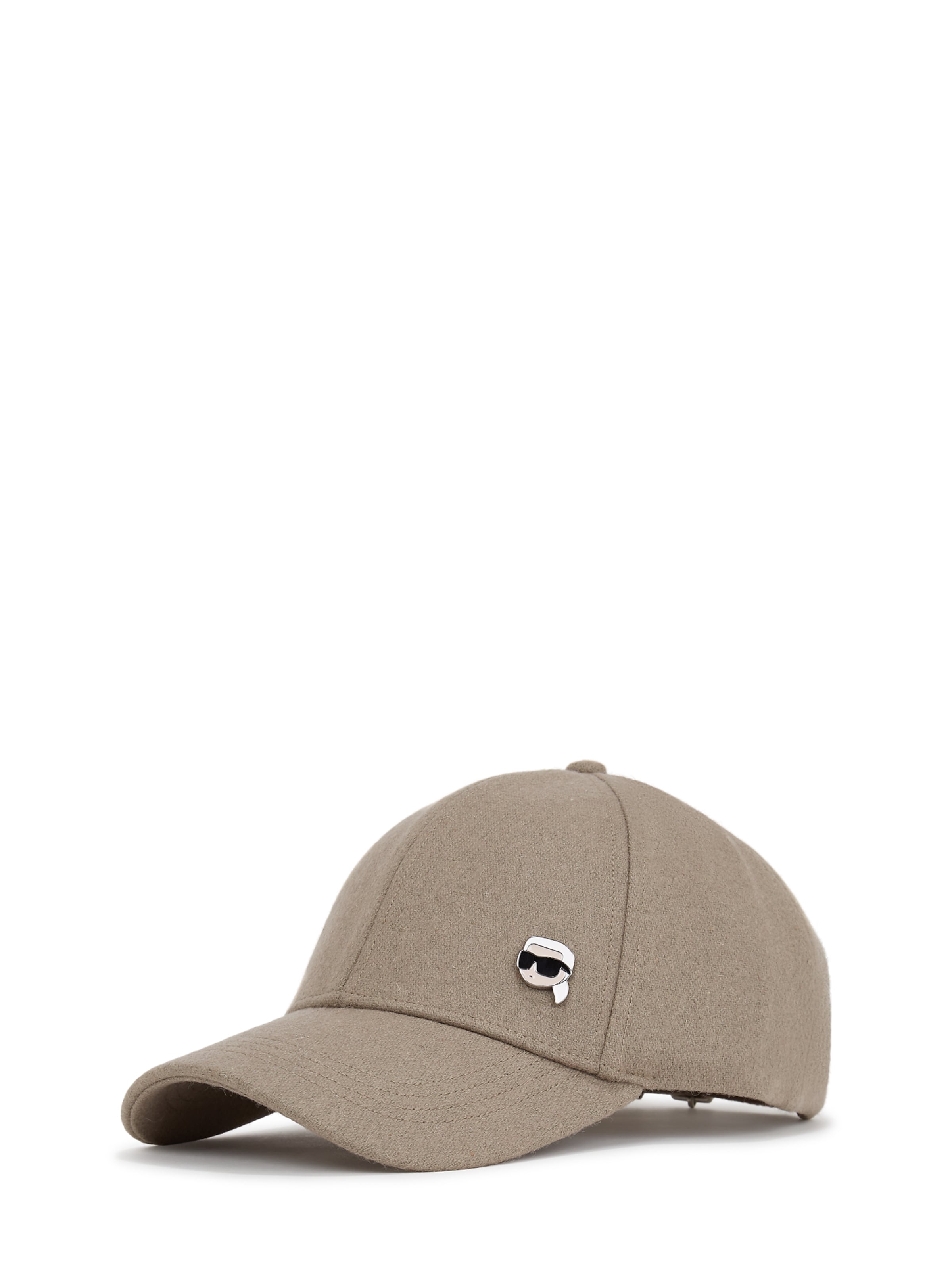 Karl Lagerfeld Cap 'IKONIK' in Beige: front