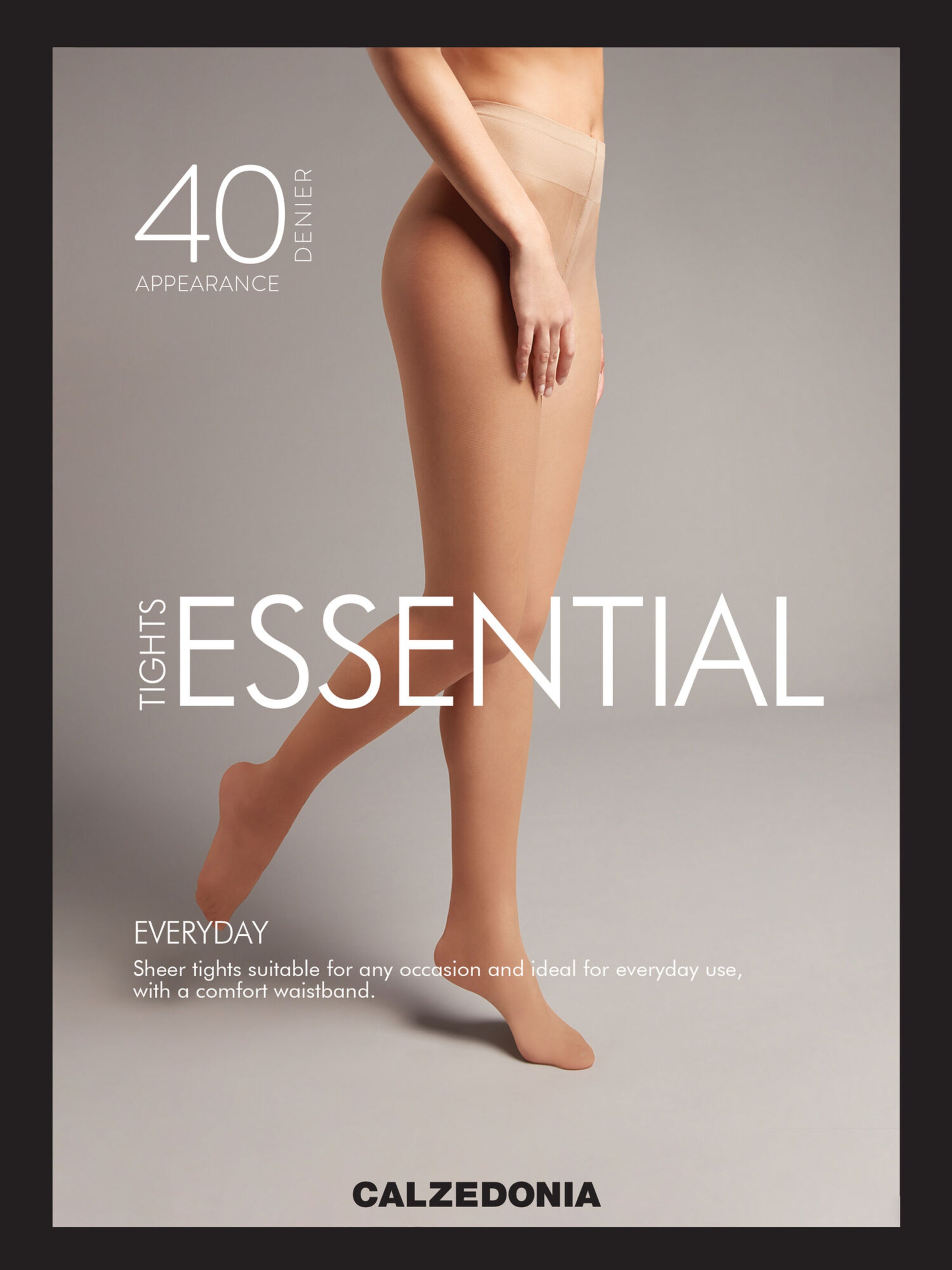 CALZEDONIA Fine Tights 'Essential ' in Brown