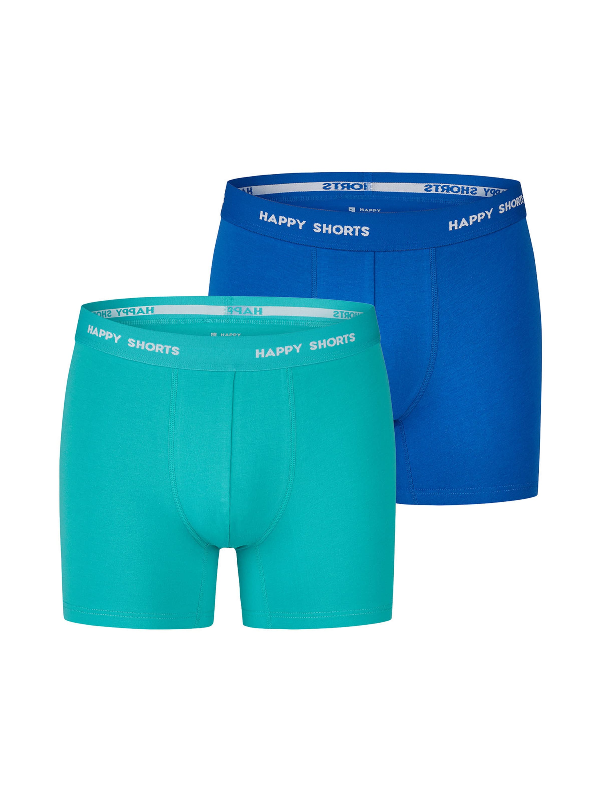 Happy Shorts Onderbroek 'Neon' in Blauw: voorkant