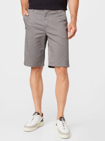 !Solid Regular Chino Pants 'Bishop' in Grey: front