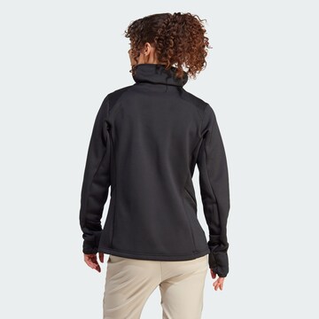 ADIDAS TERREX Athletic Sweatshirt 'Xperior Medium Fleece' in Black