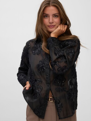 VERO MODA Bluse 'VMNora' in Schwarz: Vorderseite