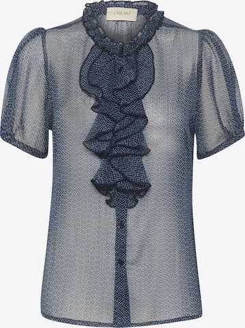 Chemisier 'Kinia' Cream en bleu : devant