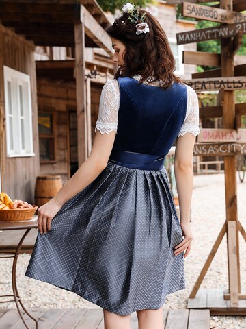Yesfashion Dirndl‌ in Blau