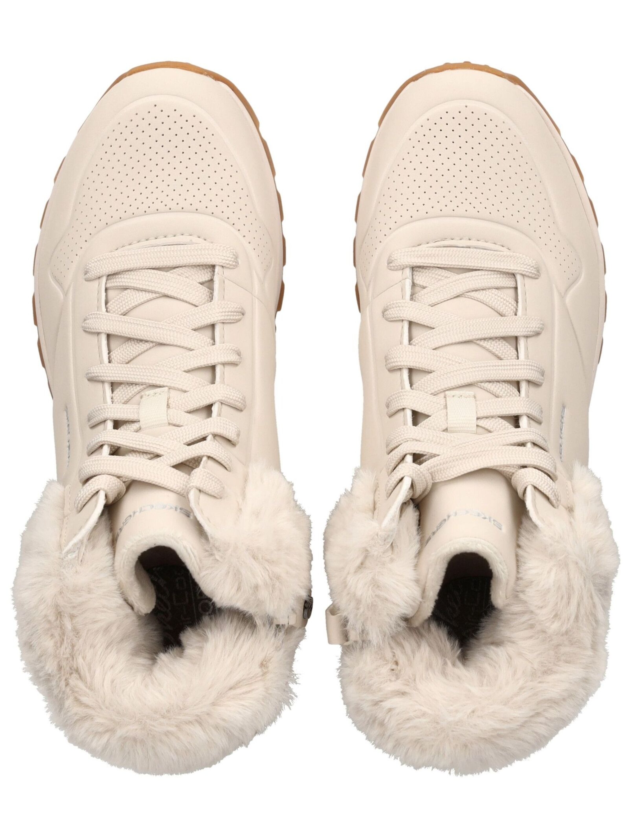 SKECHERS Schnürstiefelette in Weiß