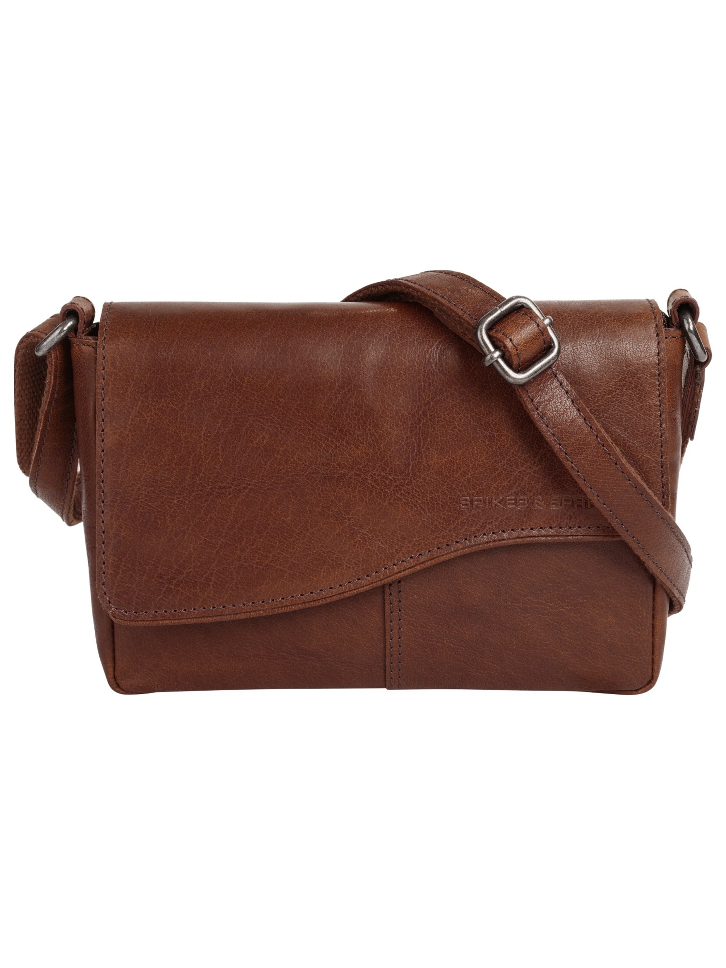 Sac à bandoulière Spikes & Sparrow en marron : devant