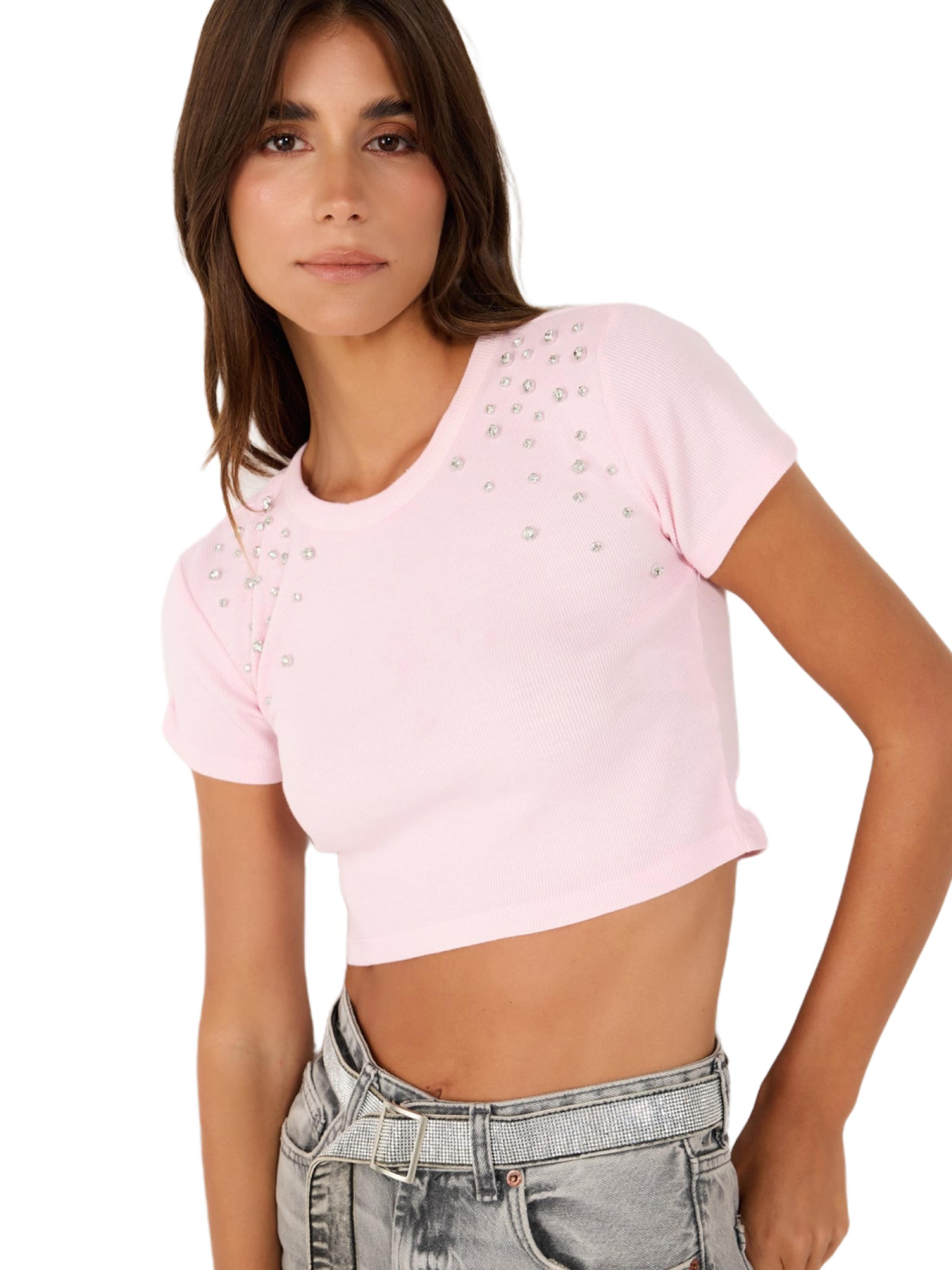 No Matter What Shirt in Roze