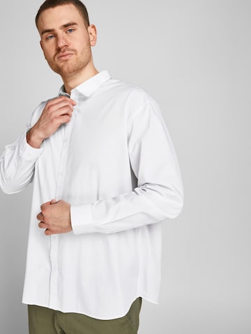 Jack & Jones Plus Regular Fit Hemd in Weiß