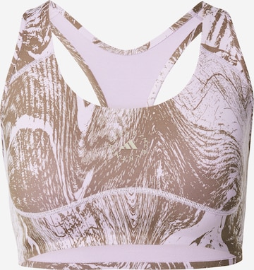 ADIDAS BY STELLA MCCARTNEY - Soutien Bustier Soutien de desporto 'True Purpose Power Impact' em roxo: frente